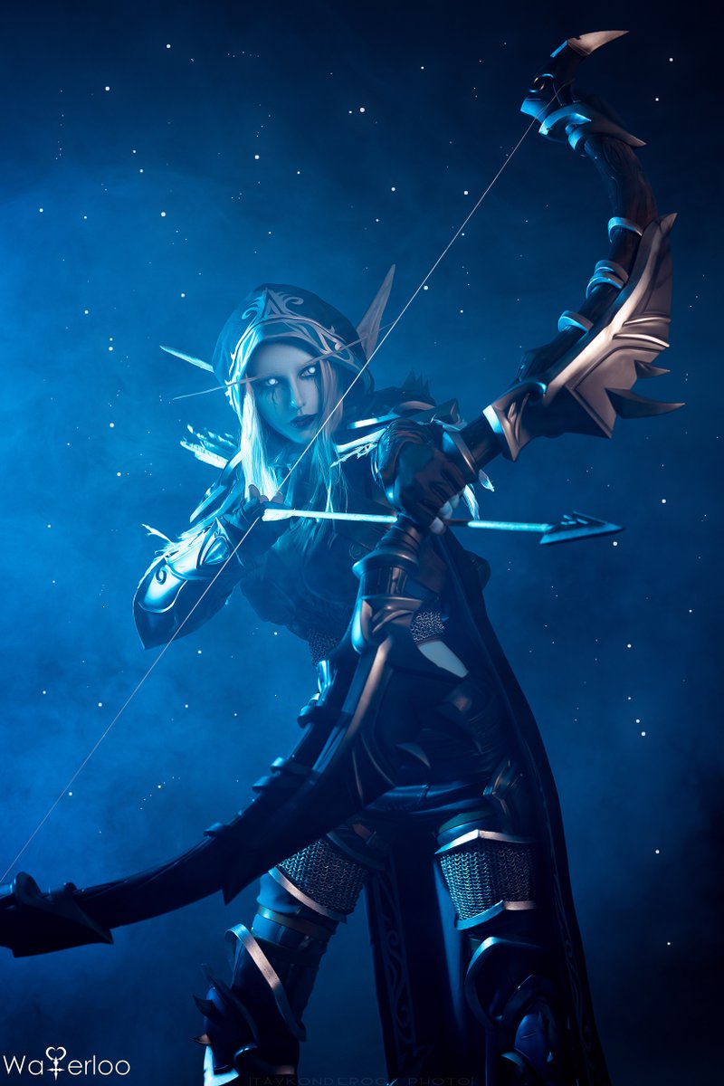 waterloo46799's tweet photo. "Not the Banshee Queen, not the Ranger-General, but forever a Windrunner."

#SylvanasWindrunner #WoWMidnight #cosplay https://t.co/ruzCKnIBUc