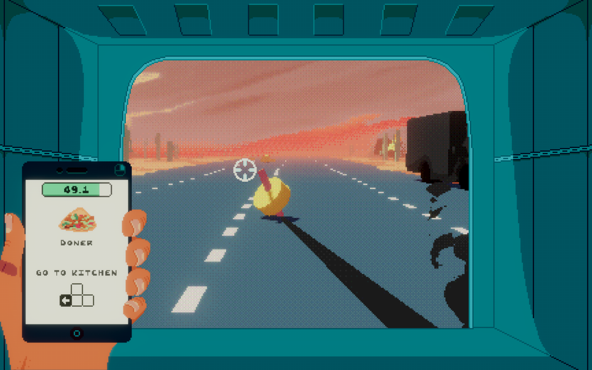 hjaltetagmose's tweet photo. Feed for Speed takes place in a world, where if you stop driving, you die! 

Drive, cook, deliver and gather ingredients all at the same time in this stress inducing food truck experience.

Play it here:
https://t.co/XZUPdolne5

#gamedev #indiedev #pixelart #lowpoly https://t.co/8kRb6DcQuO