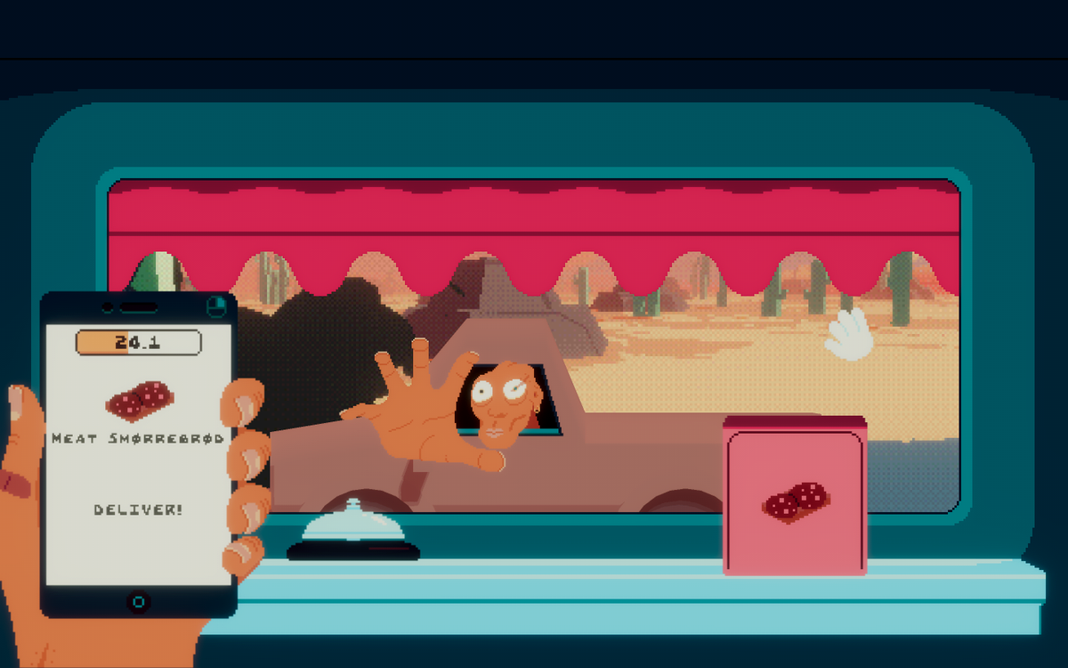 hjaltetagmose's tweet photo. Feed for Speed takes place in a world, where if you stop driving, you die! 

Drive, cook, deliver and gather ingredients all at the same time in this stress inducing food truck experience.

Play it here:
https://t.co/XZUPdolne5

#gamedev #indiedev #pixelart #lowpoly https://t.co/8kRb6DcQuO