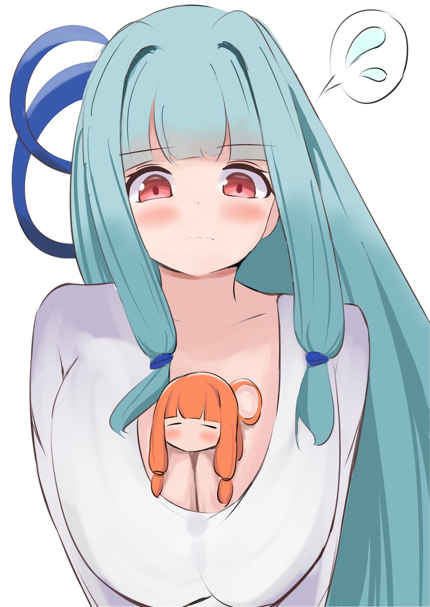 I_lovf00's tweet photo. あおいちゃんのすっごいところで眠るミニサイズのあかねちゃんrkgk https://t.co/d3NCqXRRrZ