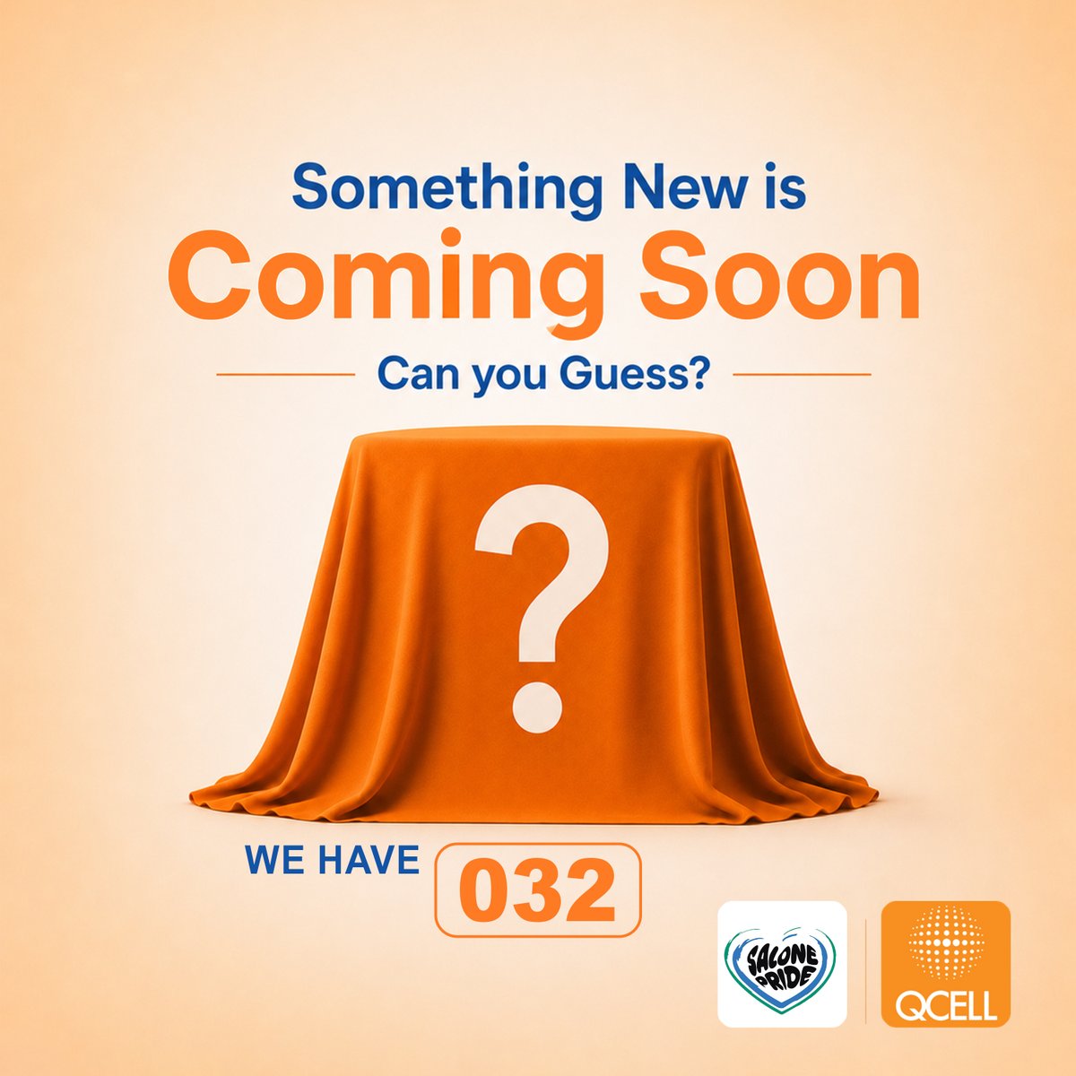 QcellSL's tweet photo. We have 032🤏🏾😉
Can you connect the dots yet? 👀
The surprise is almost here, so stay tuned! 😁✨
#QCellSL #SalonePride #SomethingNewisComing https://t.co/E6KFkaKonP