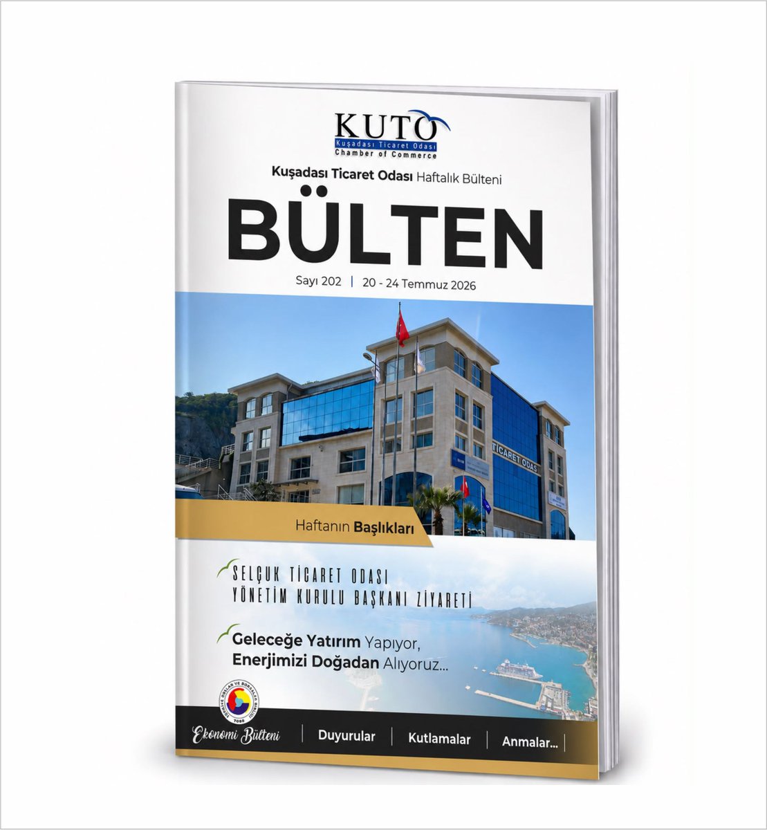 KusadasiTO's tweet photo. Odamız 20-24 TEMMUZ 2026 Bülteni yayınlanmıştır. Dijital olarak yayınlanan bültenimize web sitemizin (https://t.co/Ea8kyLGQfI) Yayınlarımız bölümünden ve aşağıdaki linkten ulaşabilirsiniz.
https://t.co/p6PTBcQOpF https://t.co/0KjNROUwW1