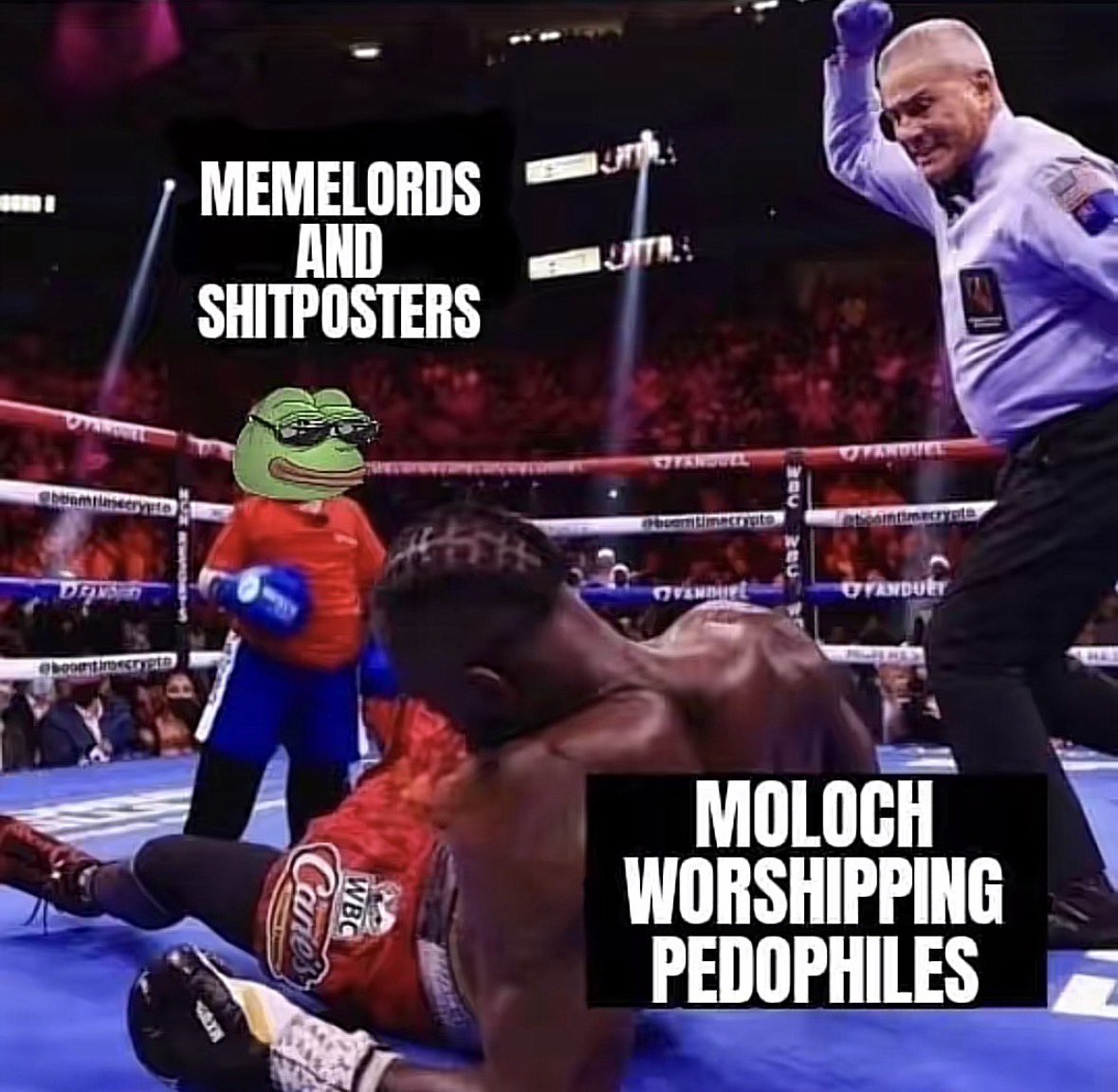 hodlrr17's tweet photo. Who would’ve ever thought that a group of frogs who post frog memes would help take down a global deep state? https://t.co/DYKyba3TjV