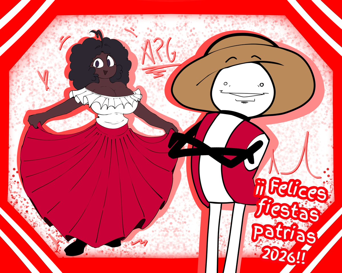 RandomeDrawings's tweet photo. Feliz 28 y Felices fiestas patrias mi Perú!!! ✨ https://t.co/xWI3x9qVo5