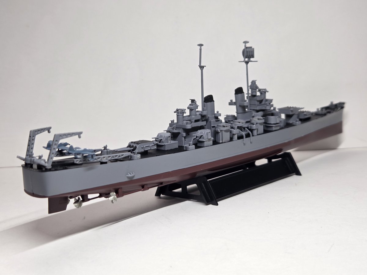 ピットロード 1/700 アメリカ海軍重巡洋艦 CA-68 ボルチモア 完成しま