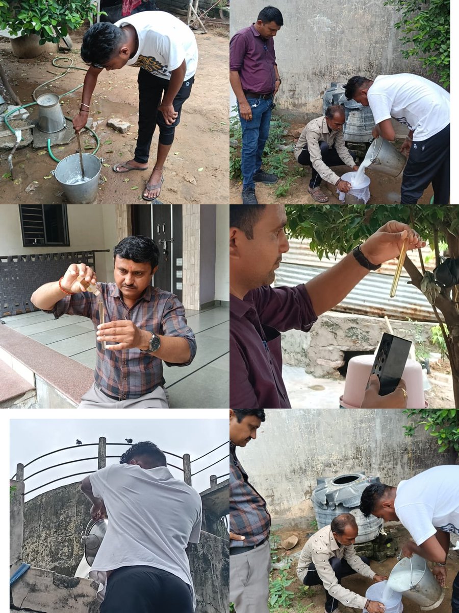 phcfatepur's tweet photo. આજ રોજ ફતેપુર પ્રા.આ. કેન્દ્ર હસ્તક ના  ગામમાં પાણીજન્ય રોગચાળા અટકાયતી ના ભાગરૂપે ક્લોરિનેશન ની કામગીરી કરવામાં આવી અને ક્લોરિન ટેસ્ટ કરવામાં આવ્યો @THOPrantij https://t.co/b3gJ8KdWKc