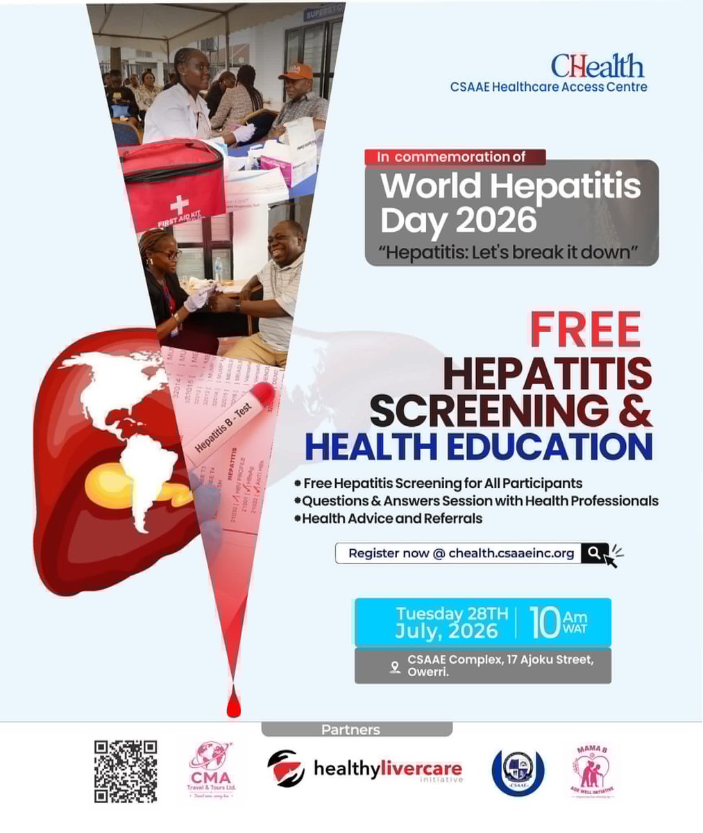 LiverHealthy's tweet photo. Happy World Hepatitis Day

Today, we join the global community in raising awareness under the theme:

Hepatitis: Let’s Break It Down.

Thank U for your commitment to the fight against viral hepatitis. Every outreach, conversation, and life reached brings us closer to elimination https://t.co/sgI7cBaLDH