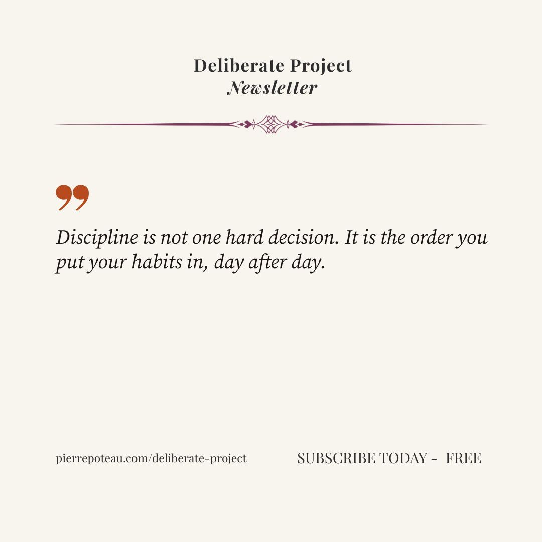 readBSJ's tweet photo. Discipline is not one hard decision. It is the order you put your habits in, day after day.
People treat discipline like a personality trait some people simply have. It is closer to a design problem, solved by putting the right action in front of the right moment.
When the sequence is right, the next habit almost pulls you into it. When the sequence is wrong, even an easy habit feels like a fight.
That is the entire premise of Habit Sequencing (https://t.co/7UPC7lR0B0), building an order your day can actually hold.

#SelfDiscipline  #HabitSequencing  #Systems