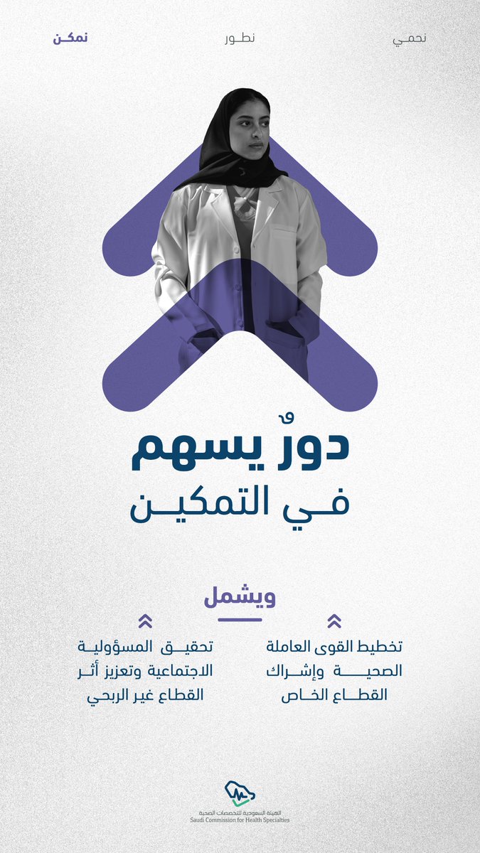 SchsOrg's tweet photo. تمكين يُرسّخ دور #هيئة_التخصصات كمُمكّن رئيسي لمنظومة الصحة. https://t.co/61avr5tGPP