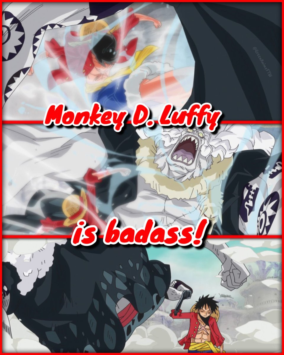 GreenAnimeFTW's tweet photo. Monkey D. Luffy is badass!
▬▬▬▬▬▬▬▬
#monkeydluffy #luffy #strawhat #strawhatcrew #strawhatpirates #onepiece #onepieceanime #anime https://t.co/otifLCwbIf