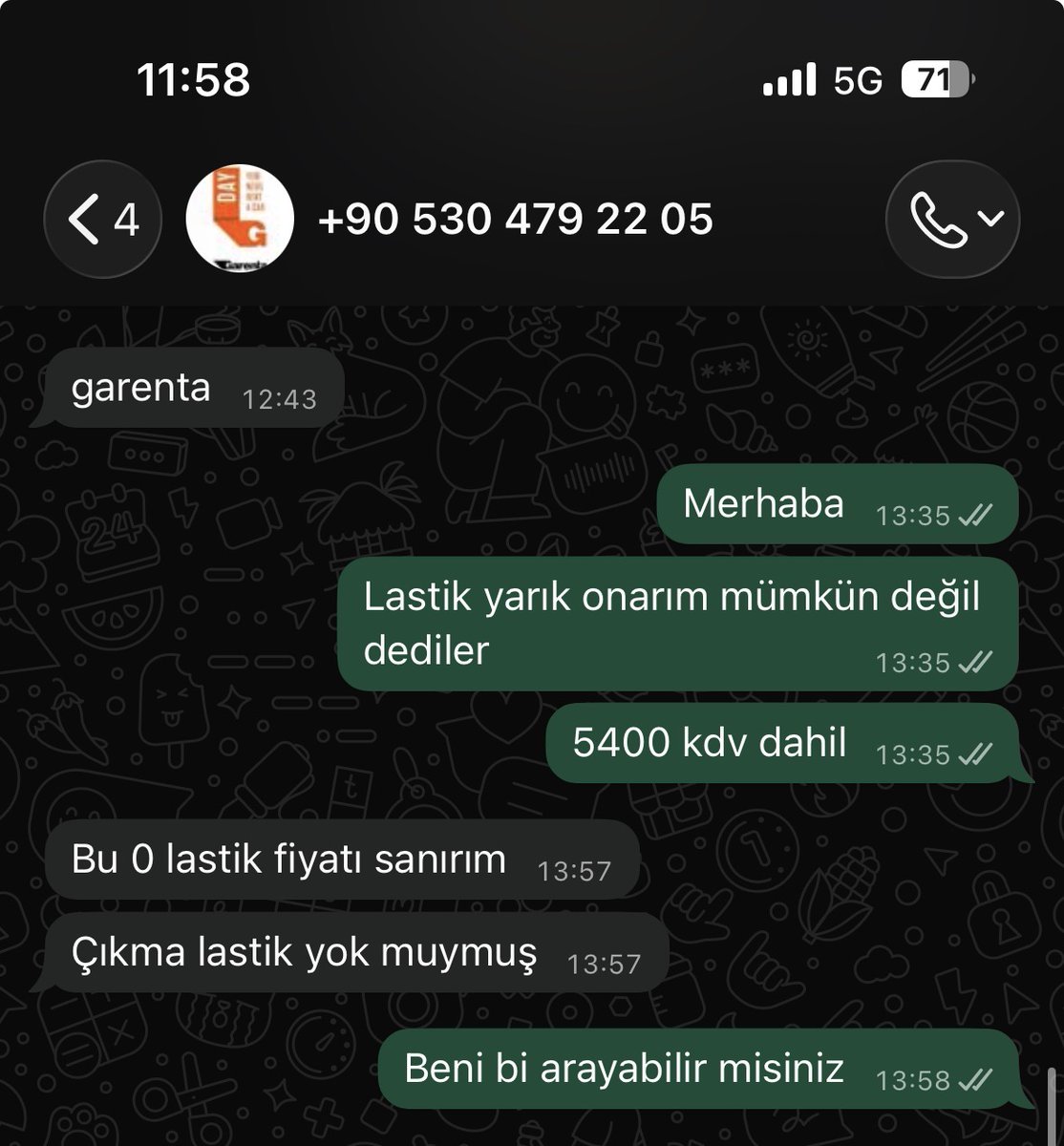 tuketicideney's tweet photo. Garenta’dan “En Üst Paket Güvence” ile kiralanan araç arızalı çıktı; lastik masrafı için verilen iade sözü tutulmadı!

♦️Takipçi şikâyeti:

“12-20 Haziran tarihleri arasında Garenta Sabiha Gökçen Şubesi’nden ‘En Üst Paket Güvence’ ile Fiat Egea araç kiraladım.

Ancak kiralama sürecimin başından sonuna kadar iletişimsiz, sorunlu ve mağduriyet yaratan bir deneyim yaşadım.

12 Haziran’da ilk aracı saat 11.00-12.00 civarında teslim alıp Ankara’ya doğru yola çıktım.

Henüz 60-80 kilometre gitmişken araç motor arızası verdi ve devir kesmeye başladı.

Otoyolda emniyet şeridinde yaklaşık 2 saat boyunca yetkililerle telefon görüşmesi yaptım.

Ancak bana yapıcı bir çözüm sunulmadı.

Sadece aracın çekilebileceği, ikame araç için en az 48 saat beklemem gerektiği ve ikame aracın verilip verilmeyeceğinin de kesin olmadığı söylendi.

Bu nedenle mecburen, en fazla 2.500 devire çıkabilen arızalı araçla ofise geri dönmek zorunda kaldım.

Şube yetkilileri bana ‘yanlış araç verildiğini’ söyleyerek aracı aynı marka ve model başka bir araçla değiştirdi.

16 Haziran’da Ankara’daki işlerimi tamamlayıp dönüş yoluna çıktığımda, yol çalışmasından fırlayan bir taş nedeniyle sol arka lastik patladı.

Saat 11.30’dan itibaren yaklaşık 2 saat boyunca destek almaya çalıştım.

Ancak çağrı merkezi, yol yardım ekibi ve şube arasında ciddi bir iletişim kopukluğu vardı.

Çağrı merkezi yol yardımın ücretli olduğunu ancak fiyatı bilmediklerini söyledi.

Yol yardım ekibi ise hizmetin ücretsiz yönlendirildiğini, ücretin iade sırasında şube tarafından tahsil edileceğini belirtti.

Garenta Sabiha Gökçen ofisine ise uzun süre ulaşamadım.

Şube yetkilileri lastiği kendim yaptırabileceğimi, faturayı teslim ettiğimde iadenin yapılacağını söyledi.

Lastiğin onarılamayabileceğini belirttiğimde, ‘Onarım olmazsa aynı ebat çıkma lastik alabilirsiniz’ denildi.

Fiyat aralığı sorduğumda ise ‘Lastikçi geldiğinde bize ulaşın, yardımcı olalım’ yanıtını aldım.

Bu söze güvenerek yerinde lastik hizmeti çağırdım.

Gelen ekip lastiğin onarılamayacağını ve değişmesi gerektiğini söyledi.

Bu sırada ofisin verdiği WhatsApp hattından ve telefonla onay almaya çalıştım ancak ulaşamadım.

Yolda kalmamak için mecburen lastik değişimini yaptırdım ve fiyat bilgisini, faturayı WhatsApp üzerinden paylaştım.

Daha sonra telefonda görüştüğümde, yol yardım hizmet bedeli olan 1.500 TL’nin bana ait olabileceğini, yalnızca lastik bedeli olan 3.900 TL’nin iade edilmesinin yeterli olduğunu söyledim.

Buna rağmen ‘Biz buradan sıfırını 3.000 TL’ye alıyoruz’ şeklinde kurumsal bir firmaya yakışmayan bir yanıt aldım.

‘En üst paket güvencem var, zamanında yanıt verseydiniz ya da beni anlaşmalı lastikçiye yönlendirseydiniz’ dememe rağmen konu geçiştirildi.

Aracı iade ettiğimde faturamı ibraz ettim.

Ancak ödeme yapılmadı.

Sonrasında aramalarıma ve mesajlarıma da yanıt verilmemeye başlandı.

Genel müdürlük CRM biriminden telefonla dönüş talep etmeme rağmen yalnızca maille geçiştirildim.

Hatta tarafıma, bana ait olmayan alakasız kiralamaların mailleri yönlendirildi.

Arama kayıtları ve WhatsApp mesajları ortadayken, ‘ofisin bilgisi dışında değişim yaptığım’ gerekçesiyle iadem reddediliyor.

Oysa süreç boyunca şubeye ulaşmaya çalıştım, verilen yönlendirmeler doğrultusunda hareket ettim ve en üst düzey güvence paketiyle araç kiraladım.

Garenta’dan, yaşadığım iletişim kopukluğu ve hatalı yönlendirme sürecinin incelenmesini, lastik değişimi nedeniyle ödediğim fatura bedelinin tarafıma iade edilmesini ve mağduriyetimin giderilmesini talep ediyorum.”