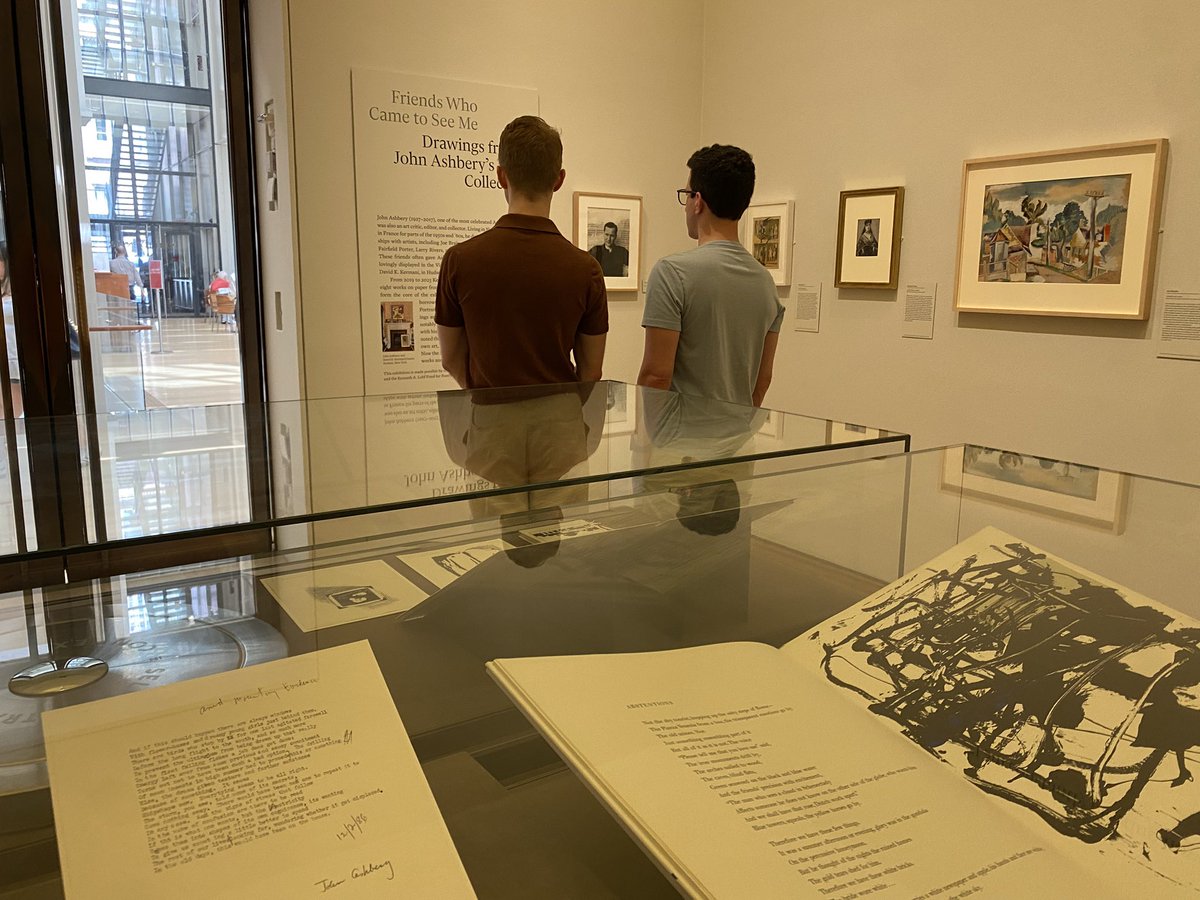 pondaroski's tweet photo. 20260726 Viewing Friends Who Came To See Me, Drawings From The John Ashbery’s Collection During These Un-Normal Times, The Morgan Library & Museum, New York City, NY. Z.
#pondaroski
#JoeZiolkowski
#trajectoryportfolio
#unnormal
#joynagy
#themorganlibraryandmuseum
#johnashber https://t.co/mq6qNQ63p7