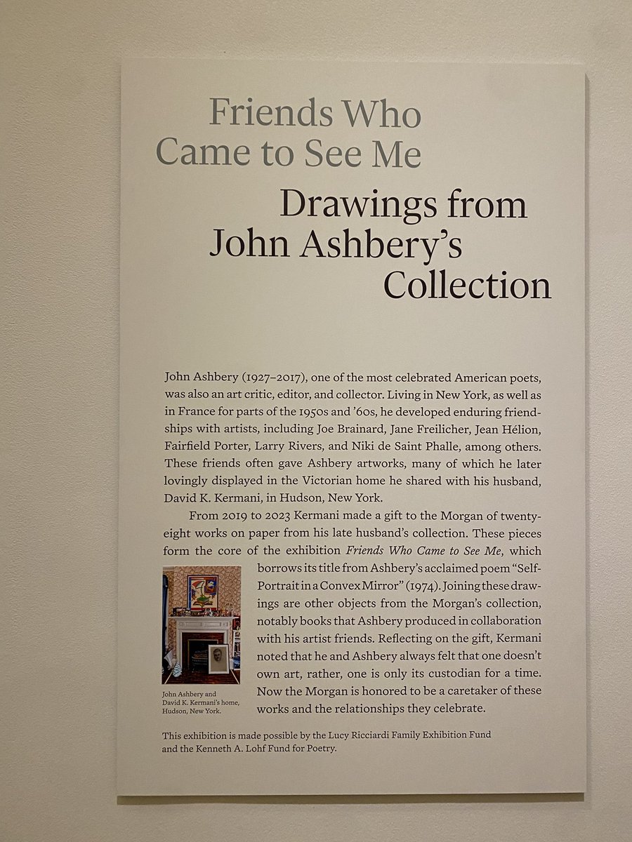 pondaroski's tweet photo. 20260726 Viewing Friends Who Came To See Me, Drawings From The John Ashbery’s Collection During These Un-Normal Times, The Morgan Library & Museum, New York City, NY. Z.
#pondaroski
#JoeZiolkowski
#trajectoryportfolio
#unnormal
#joynagy
#themorganlibraryandmuseum
#johnashber https://t.co/mq6qNQ63p7