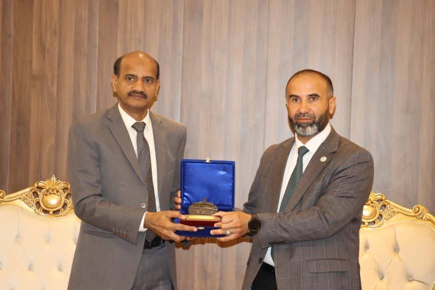 Indiainlibya's tweet photo. Ambassador Dr. Hifzur Rahman had a productive interaction with President of the Islamic College and Heads of Faculties and discussed avenues of cooperation in academic field with Indian institutes. The College has been a prominent institution of higher education in Islamic Sciences and Arabic Literature since its establishment in 1974 in Tripoli, and has sister institutions in several African and Asian countries. Currently the College in Tripoli has students from 64 countries. In past, a number of Indian scholars have also graduated from this institution. @MEAIndia