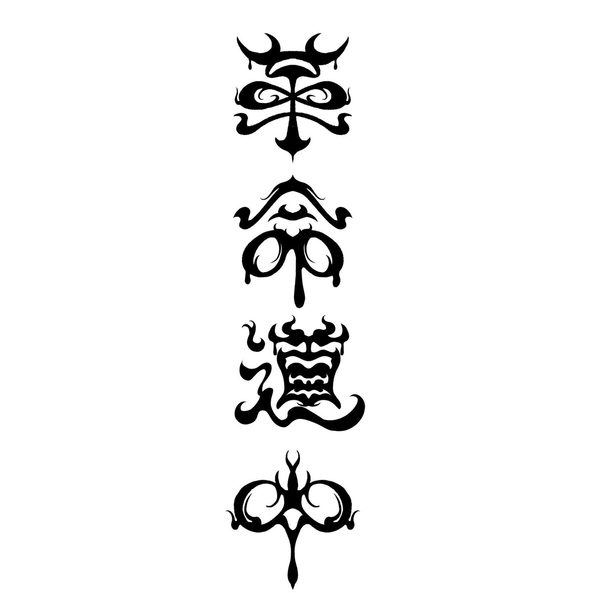 msk_souta_il's tweet photo. 1個めっちゃ見てほしいのは今回のロゴ
全部手書きで作ったんですけど
これ革命道中ってかいてあるんですけど
ダンダダンのオカルトチックな少しおどろおどろしい雰囲気も出しつつって感じで作字したんだけどこれめっちゃお気に入り https://t.co/YmQyxRuHKk