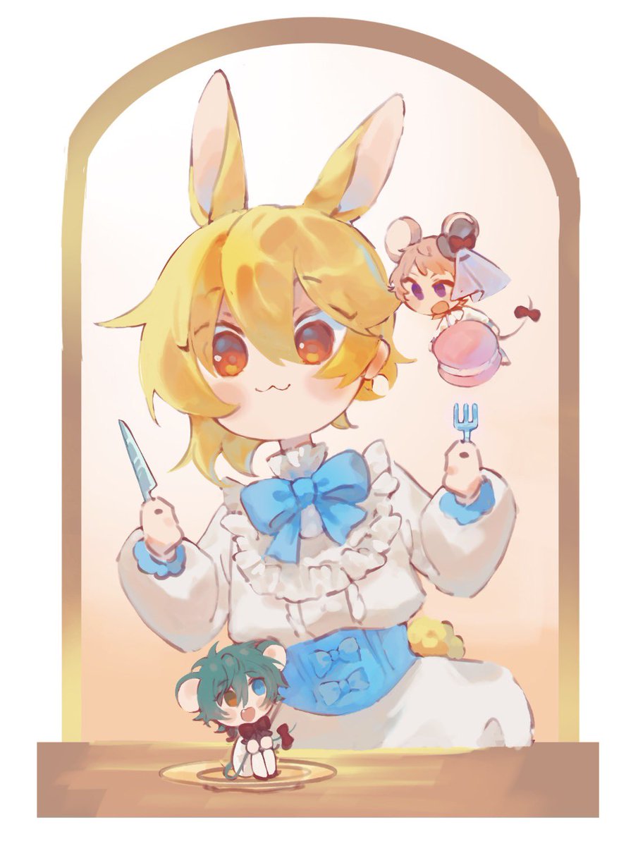 kiri_heartache's tweet photo. Bunny bunny bunny 🐰🐰🐰
#ensemblestars
#mikanazu #shunazu https://t.co/k6czw8U521