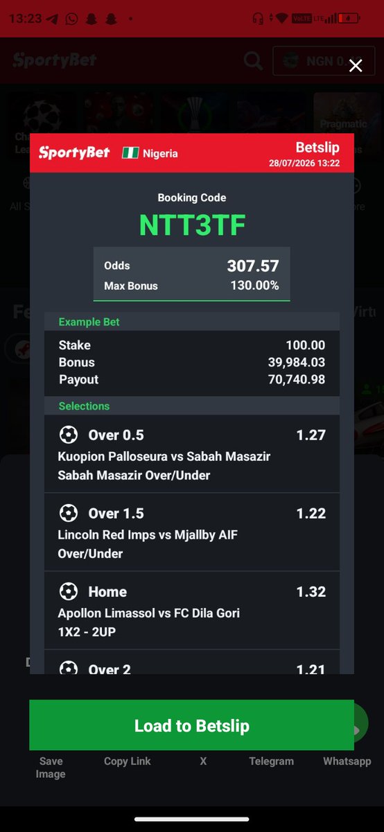 ItsBpuntAgain's tweet photo. Bet of the day 🍀 https://t.co/6mDAJAztEZ