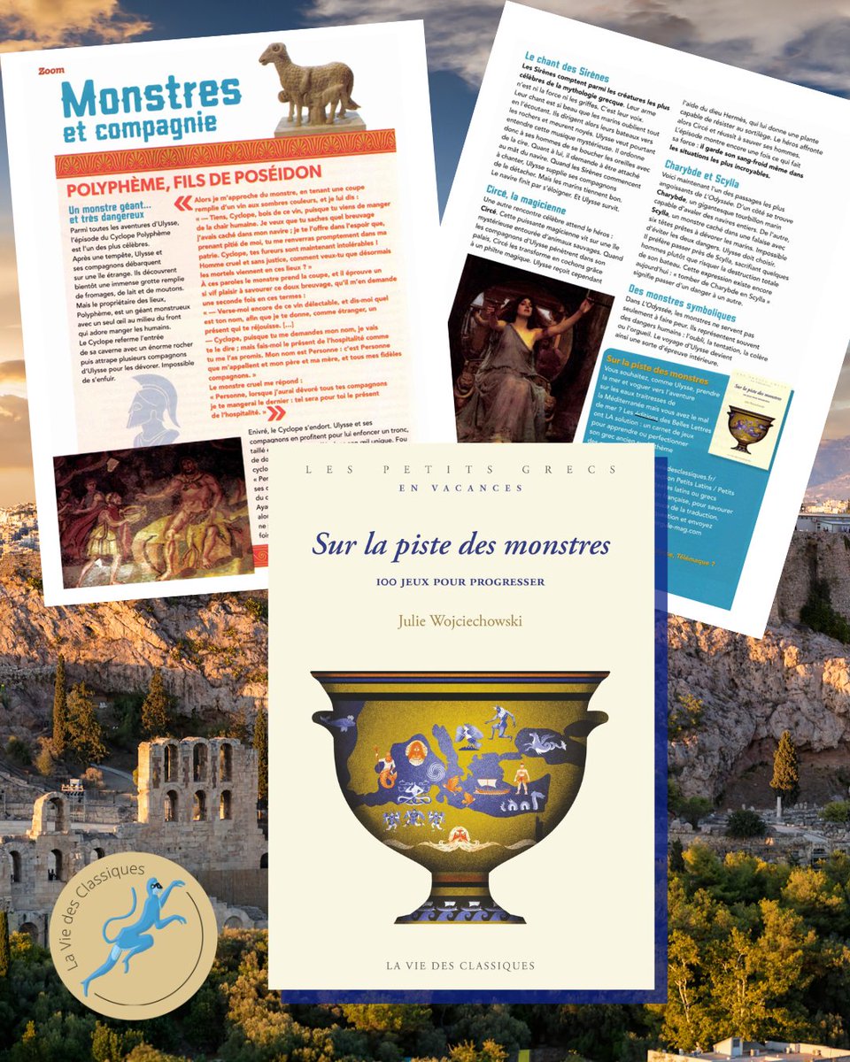laviedesclassi1's tweet photo. 📘Sur la piste des monstres, 100 jeux pour progresser
• Les Petits Grecs en vacances
• Par Julie Wojciechowski
Disponible en librairie ou sur le site internet des @BellesLettresEd  > https://t.co/ptL2yZFrgZ https://t.co/ufGywg02TV