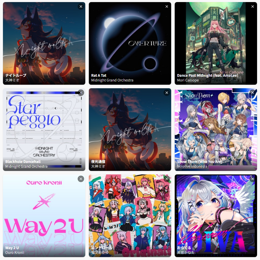 Hikun_TV's tweet photo. @ErykoMeryko Those are the ones I want! 

Oracle is one of my favorites so I hope they can put graduates songs too (P.E.T is another one I want🥲) https://t.co/KwPvJnMSOI