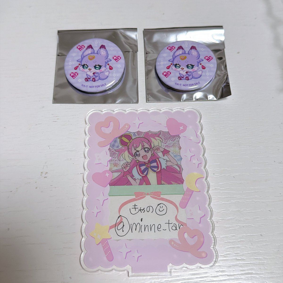 minne_tan's tweet photo. 【交換】 名探偵プリキュア たんプリ ドットアート ノベルティ ミニ缶バッジ

譲：マシュタン2点

求：ミスティックorシュシュタン

郵送希望です！検索からもお気軽にお声がけください。よろしくお願いします。 https://t.co/PL0j3f4XUi