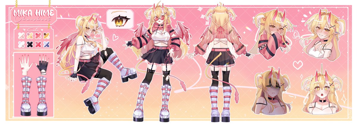 Tsuuuno2's tweet photo. [CMS RESULT]
Sankyooo Hime-Sama (@xMikahime)  for trusting me designing your new outfit🫶🩷🩷
and Ahhh Thankk you @Hoonyusi for making Hime-sama really georgous!! https://t.co/QfTY7EGpq0