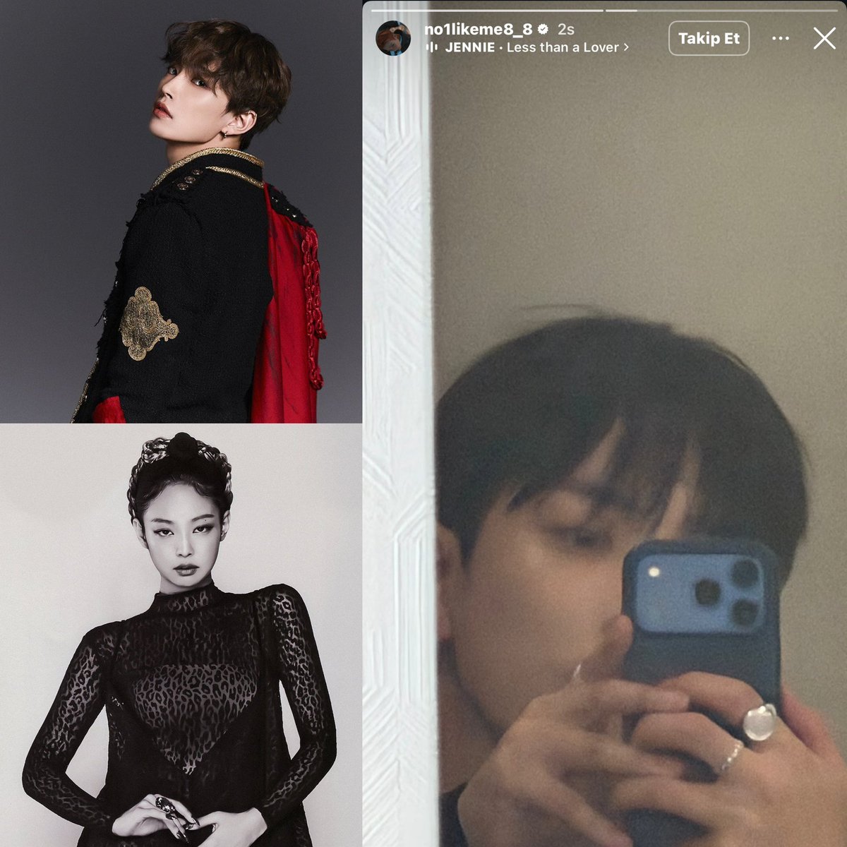 rubyjaneimpact's tweet photo. ATEEZ’s Hongjoong, used “Less than a Lover” in his latest Instagram story update! https://t.co/xXdLm0vb9C
