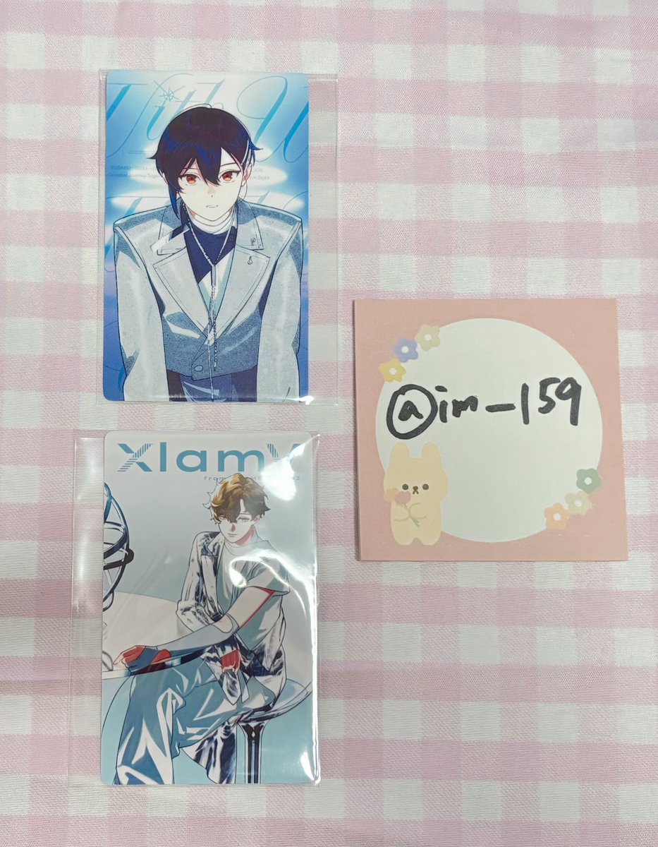 im___159's tweet photo. 【交換】VS AMBIVALENZ ビバレン WithUs アルバム 封入 特典 ビジュアルカード ビジュカ

（譲）スバル/ナゴム

（求）レオン

7/30池袋（時間要相談）>町田駅付近>郵送（7/30、土日）

検索からもお気軽にお声掛けください🎀 https://t.co/WoKiPv6uLS