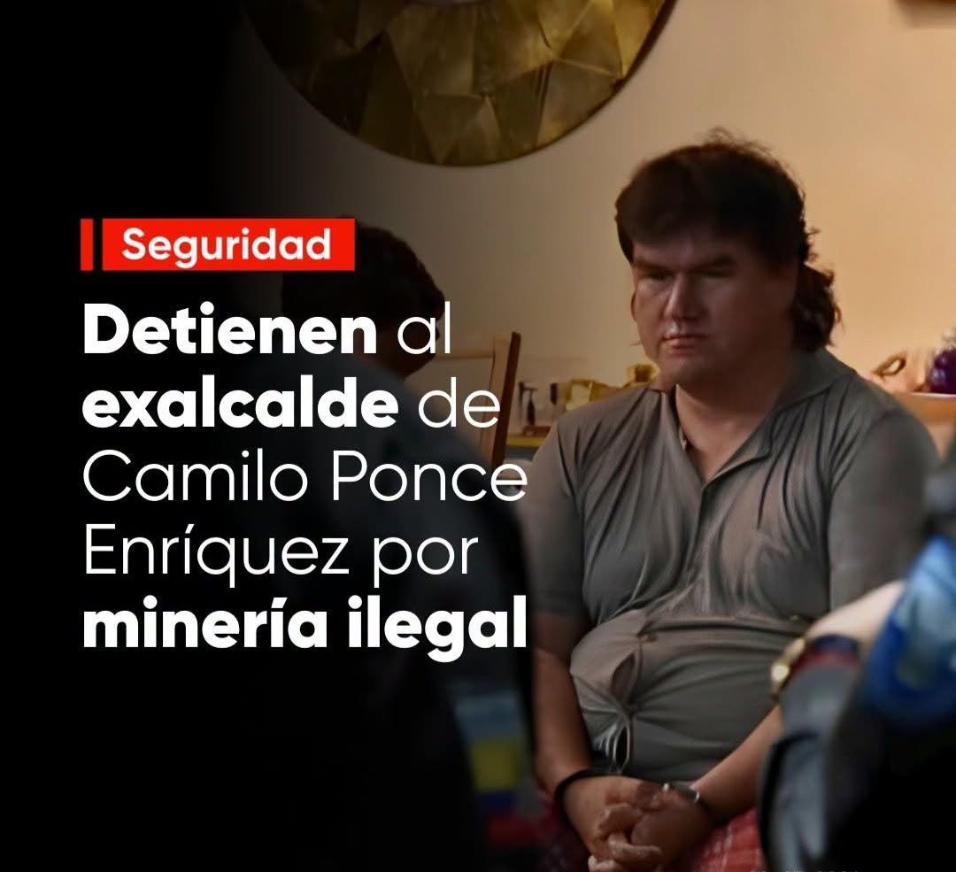 _Noticias_Ecu's tweet photo. #Noticia || Cayó el BB de los GDO. En operativo ejecutado en Ponce Enríquez y El Oro capturan al exalcalde Baldor Bermeo, alias ‘B. B.’ señalado como financista de grupo criminal 

La intervención dejó 6 detenidos, 4 empresas intervenidas y 13 vehículos incautados. https://t.co/1kQgQ8yWnM