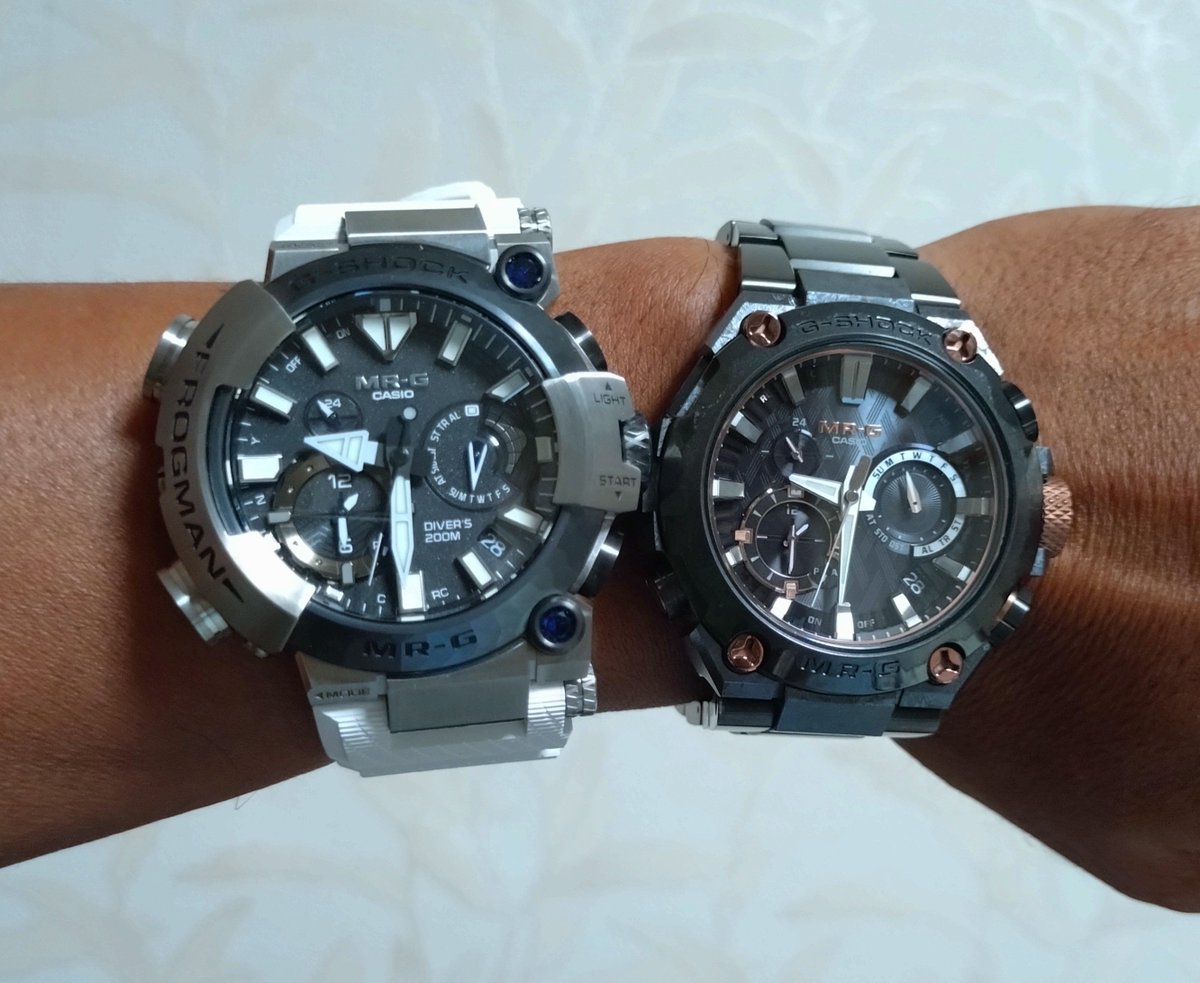 NyanNyan5051's tweet photo. 現最強のMR-G😎
我ながらバカだ🤣
#Gショック
#MRG
#gshock https://t.co/QqctNcLr1u