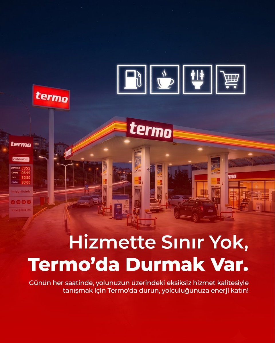 Termopettr's tweet photo. Günün her saatinde, yolculuğunuzun üzerindeki eksiksiz hizmet kalitesiyle tanışmak için Termo'da durun, yolculuğunuza enerji katın! 🏪⚡ https://t.co/Kukc6fhzFi