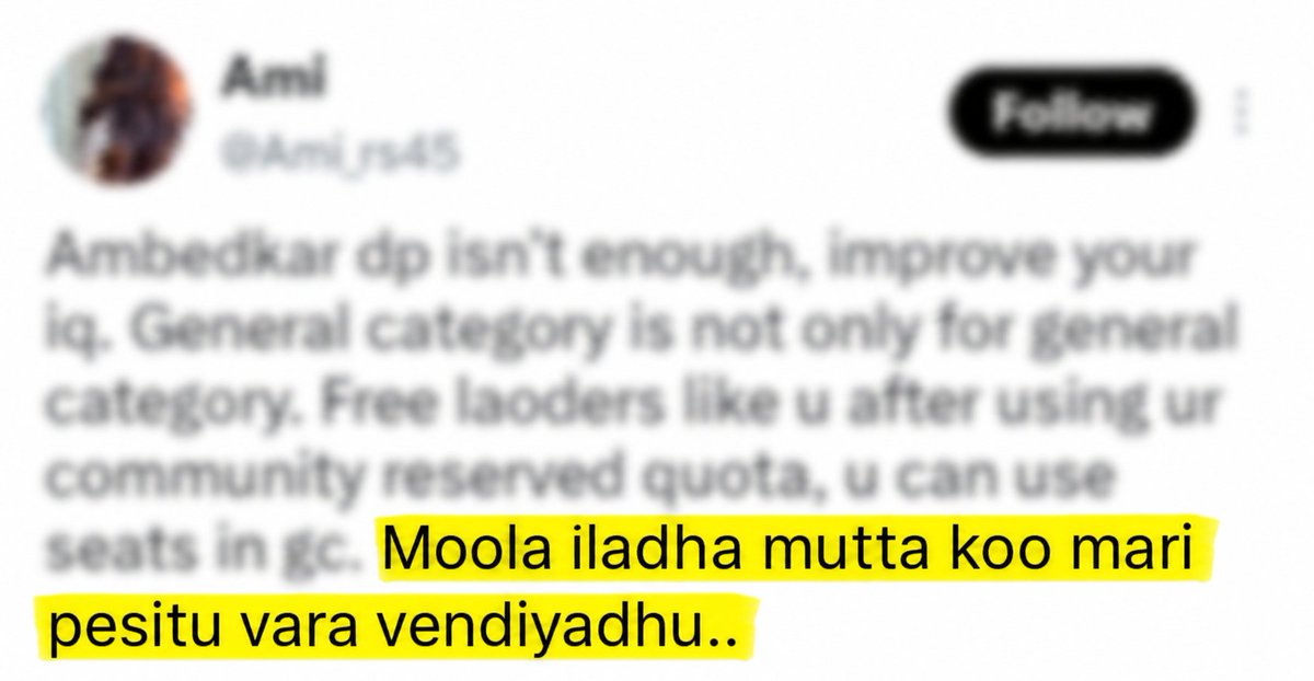 tis_Pops's tweet photo. Ambedkar yaru, annadurai yaru'nu theriyala ithula anna university la seat kedachu iruntha apidiye aruthu thalli irupa!. https://t.co/pjEI6zGhVT