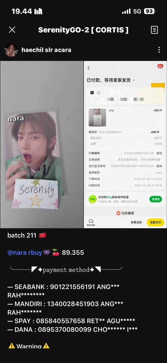 EOMK3ONHO's tweet photo. wto juhoon mangap scratch dice

💵89k 
📍rd ch

t. wts wtb cortis juju https://t.co/ISFgelPhjV