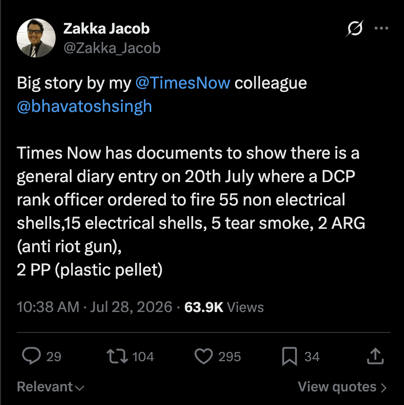 TheDeshBhakt's tweet photo. Dear @TimesNow - do NOT let @the_hindu get away with this! 
They took your exact same big story - time travelled a few hours into the past - and posted it earlier WITHOUT ANY CREDIT TO TIMES NOW!
What petty little thieves!! This must stop! 😵‍💫 https://t.co/mAtXBwtuwD