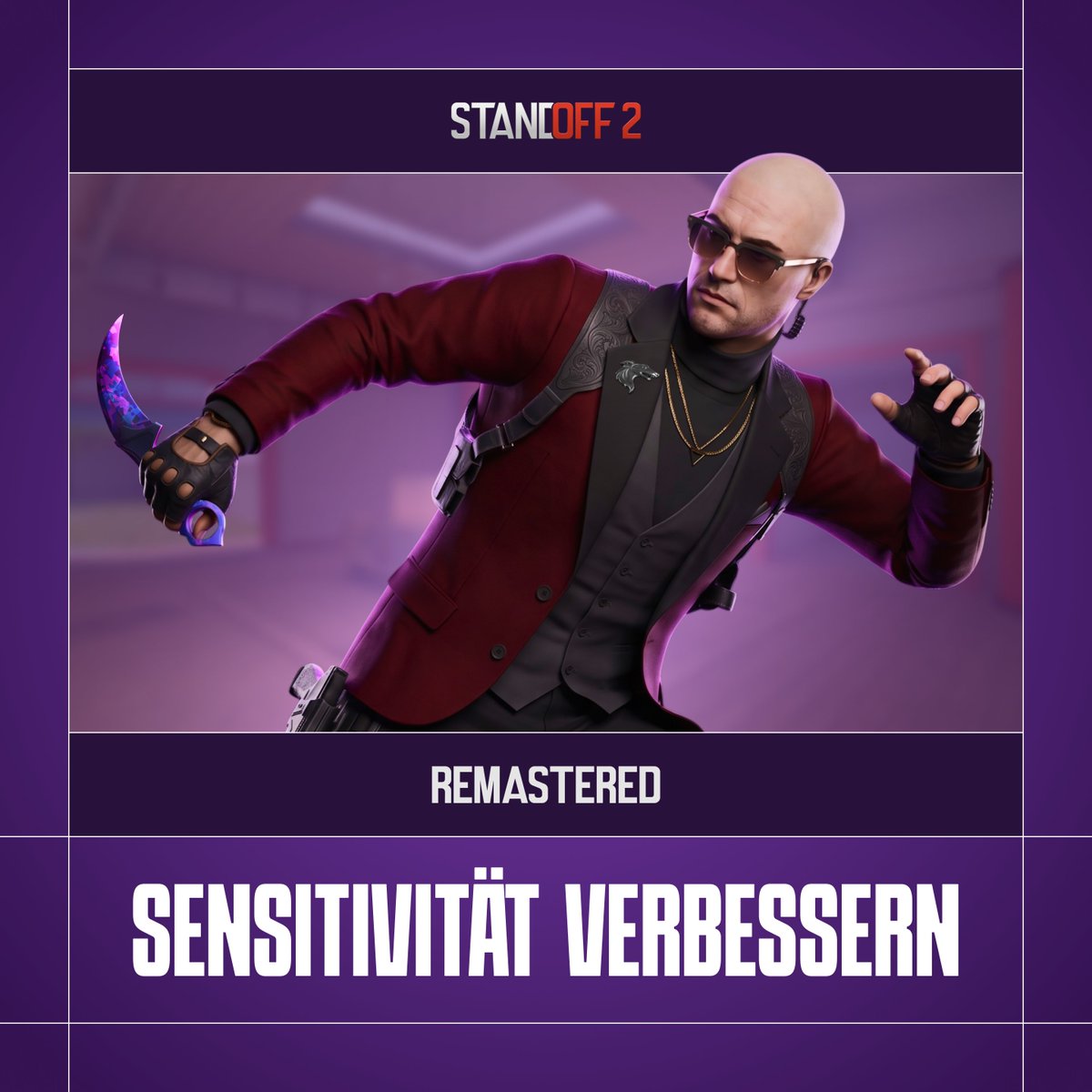 Standoff2DE's tweet photo. Kann ich die Sensitivität im Remaster verbessern?

⚙️ Ja! In dieser Version kannst du das Test-Feature „Precise Aim Response“ ausprobieren. Dieses Feature sorgt für eine präzisere Eingabeverarbeitung und eine flüssigere Zielbewegung. Wenn sich deine Zielsteuerung manchmal unruhig https://t.co/xdOMo8WFqc