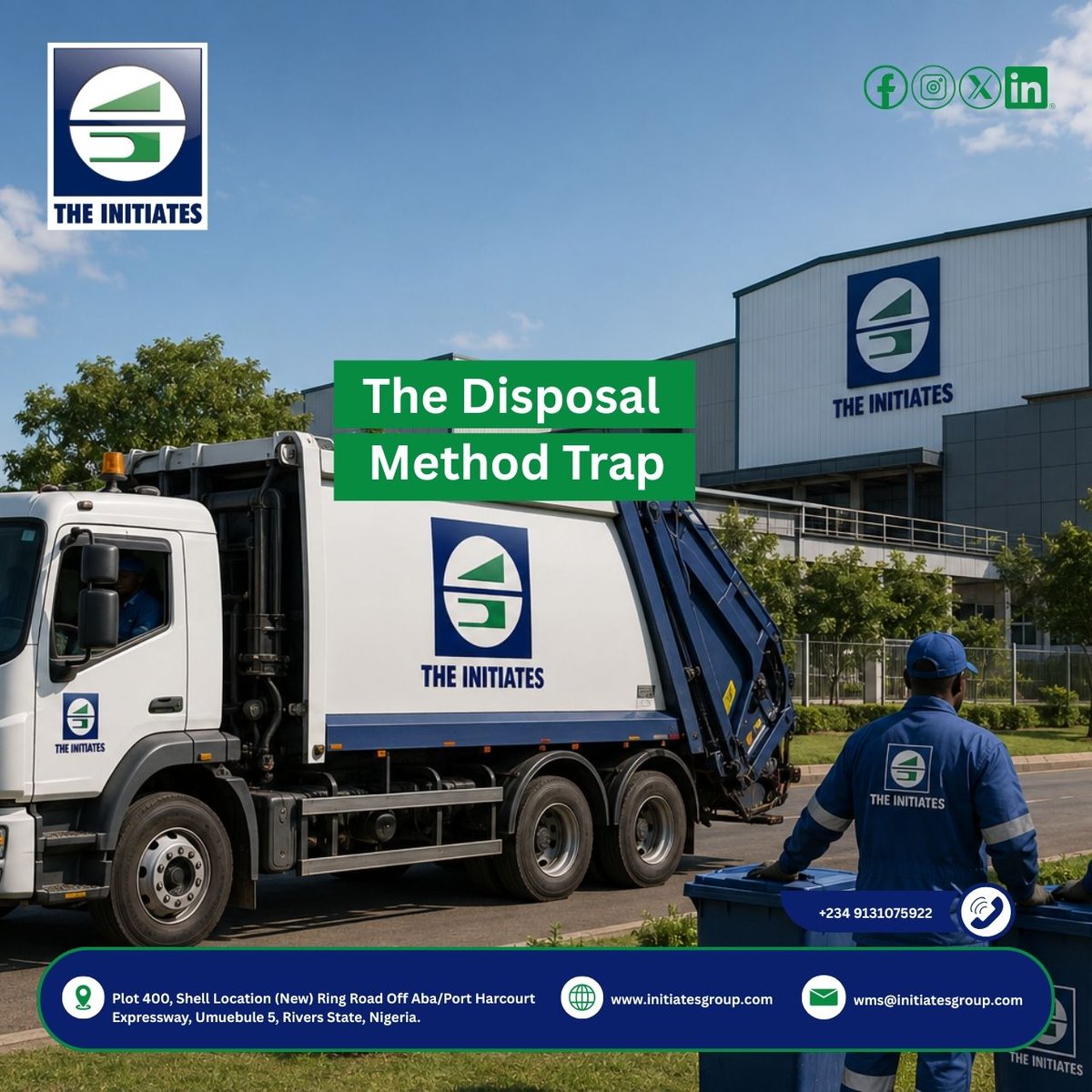 Theinitiatesplc's tweet photo. 80% of Nigeria's waste ends up in open dumps: leaking methane, poisoning groundwater, and swallowing scarce urban land.

Recovery first. Value addition next. Landfill last. That's the circular economy in practice.

The Initiates Plc: Ending the open-dump era. ♻️ https://t.co/ZSogurWVzR