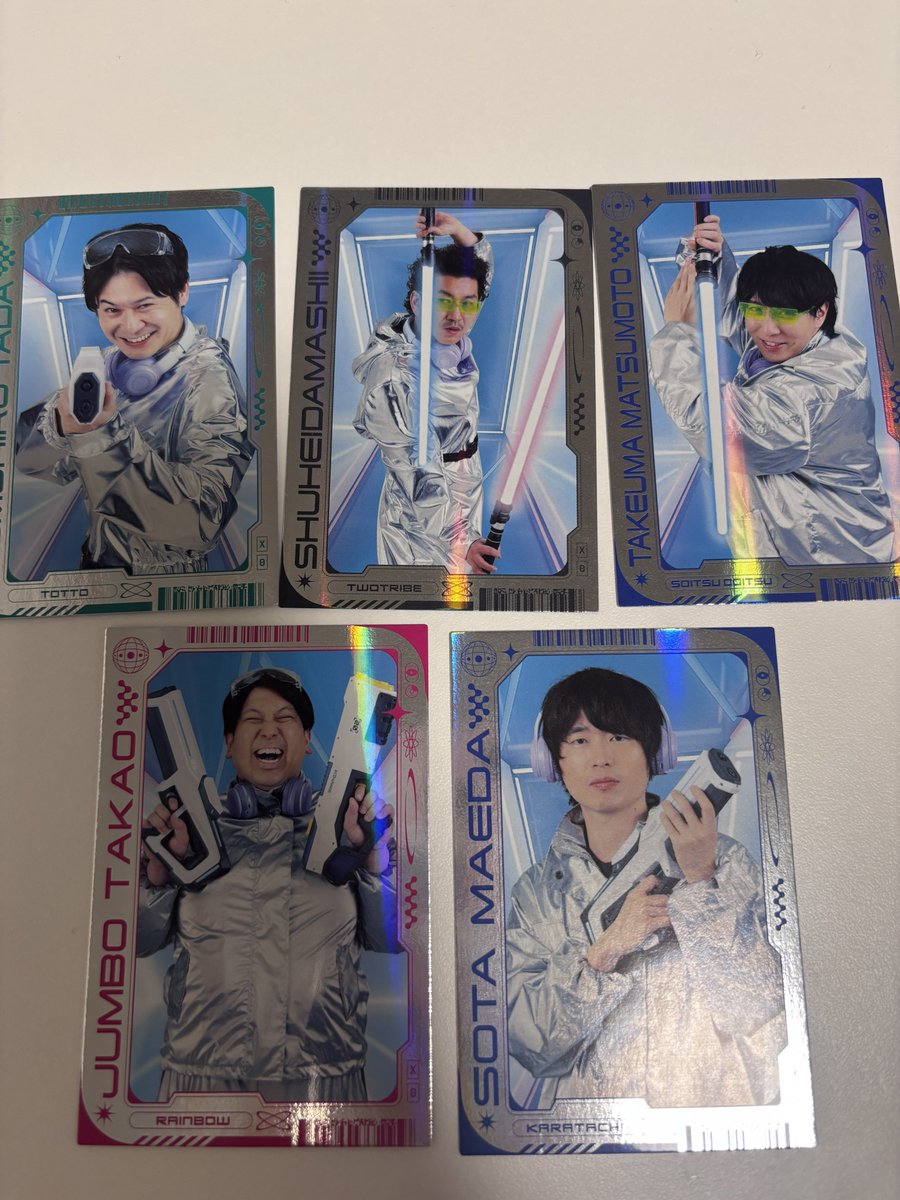 _Oq4i2's tweet photo. @_
【交換】よしもとコレカ 7th Edition 

【譲】サイバー
・レインボー ジャンボ
・カラタチ 前田
・ツートライブ 周平魂
・トット 多田
・そいつどいつ 松本

【求】同種 フースーヤ 田中

難波付近で手渡し希望ですが柔軟に対応いたします。ご希望の方はリプにてご連絡ください。 https://t.co/6TZS1XR8MV