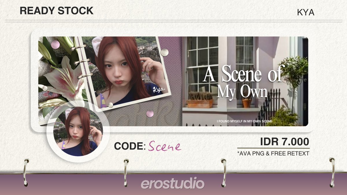 Sannviero's tweet photo. ㅤㅤ
Another layout to turn your favorite scene into your own. 𝗦𝗖𝗘𝗡𝗘 features Kya, Sui, Ian, and Winter by 𝘦𝘳𝘰𝘴𝘵𝘶𝘥𝘪𝘰. Includes a PNG avatar and free retext for only IDR 7,000.

t. #zonauang #bealanja
ㅤㅤ https://t.co/vVSs27qc13