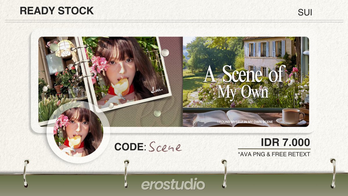 Sannviero's tweet photo. ㅤㅤ
Another layout to turn your favorite scene into your own. 𝗦𝗖𝗘𝗡𝗘 features Kya, Sui, Ian, and Winter by 𝘦𝘳𝘰𝘴𝘵𝘶𝘥𝘪𝘰. Includes a PNG avatar and free retext for only IDR 7,000.

t. #zonauang #bealanja
ㅤㅤ https://t.co/vVSs27qc13