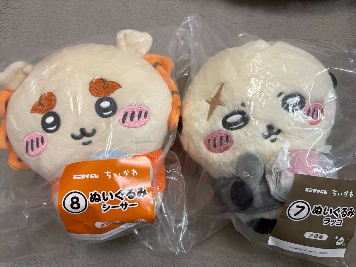ristqrs's tweet photo. 【交換】ちいかわ 一��くじ エニマイくじ ぬいぐるみ 交換 

譲：ラッコ　シーサー
求：ちいかわ　古本屋

郵送もしくは名古屋手渡し希望です
よろしくお願いします🙇‍♀️ https://t.co/MFz5NMIXyy