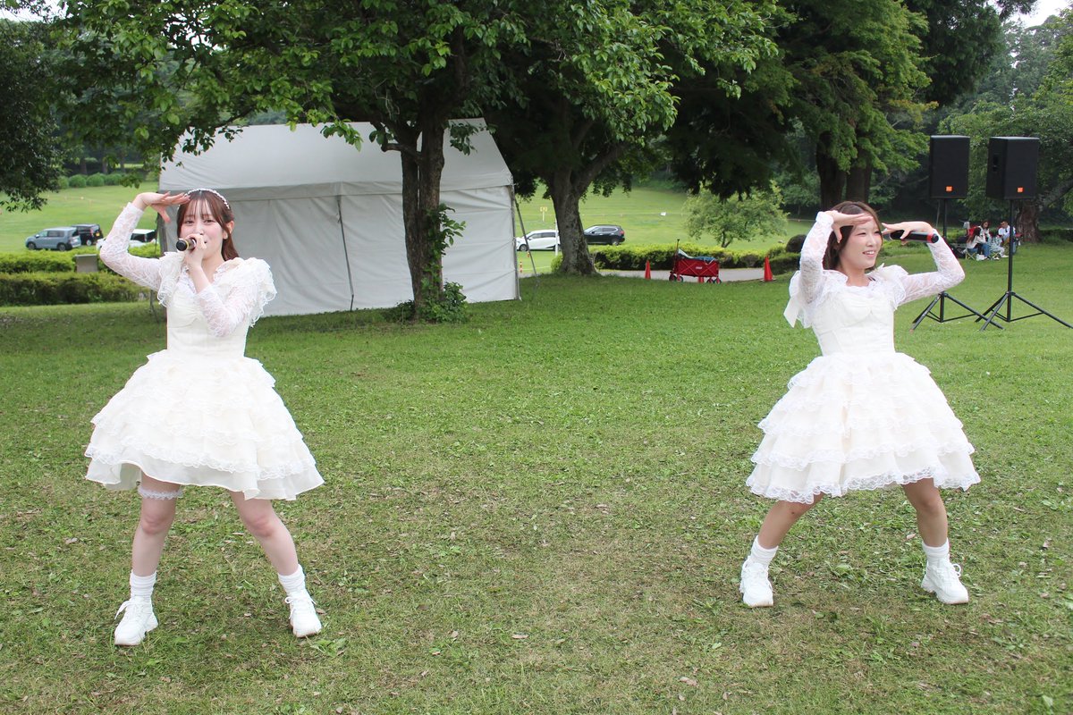 columione's tweet photo. 2026年6月7日に千葉市昭和の森で行われた
『土気ロック祭2026』
Milky☆Way ライブ より
40
Milky☆Wayは
『千葉県54市町村PRソングを皆さんに届けたい!』
プロジェクト 習志野市担当のアイドルユニット
#MilkyWay
#SOW #Maiki https://t.co/y8uXEGZcoH