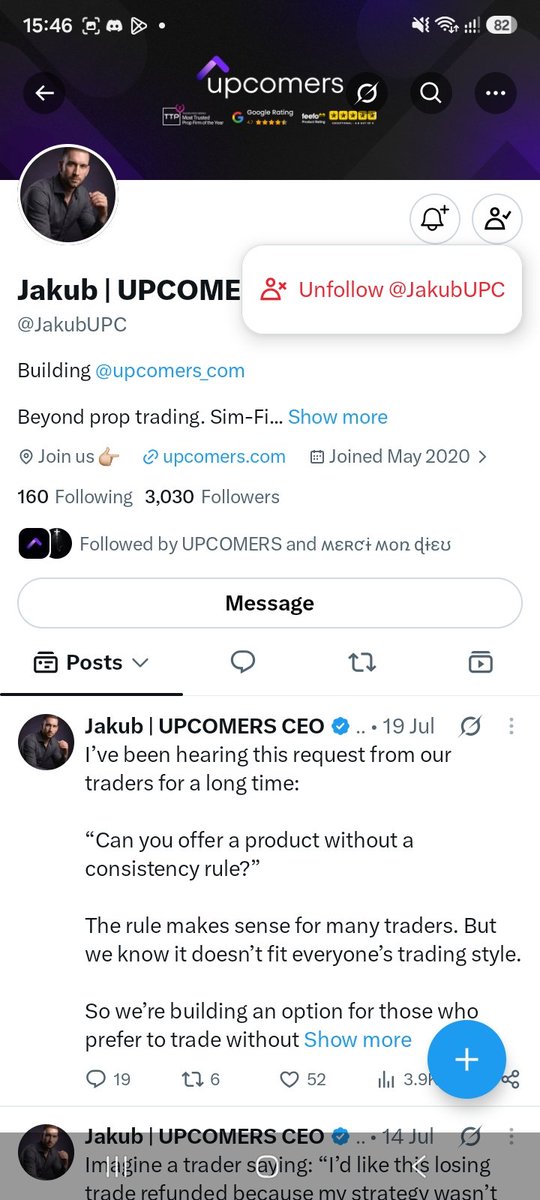 fxking256's tweet photo. @merci__mon_dieu @upcomers_com @JakubUPC @Jurcofx @Kjer ,@danielgross ,@mymalishka This prom firm is hot 2 payouts https://t.co/1S6X0Say3c