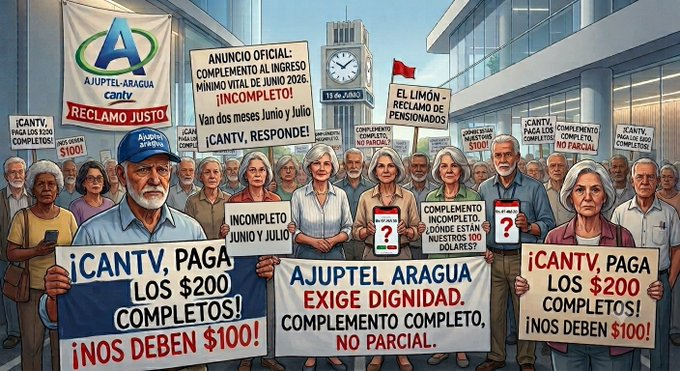 bonnet2604gma's tweet photo. 1. #30Jul Cumplimos 30 días con el alma en alto y la verdad por delante. La directiva de CANTV no puede ignorar el reclamo por nuestra salud y el recorte arbitrario. #JubiladosCantvEnLucha #RestituyanElBono
@ContactoCantv @salaprensaCantv @SebastianaB @DavidPlacer @ReporteYa https://t.co/qeiRhqQVLv
