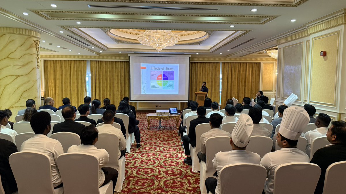 RoyalRoseHotel's tweet photo. At Royal Rose Hotel Abu Dhabi Curio Collection by Hilton, we hosted a Health Awareness Event in collaboration with National Hospital, including medical checkups and a stress management workshop. https://t.co/H5xxXvmGSL