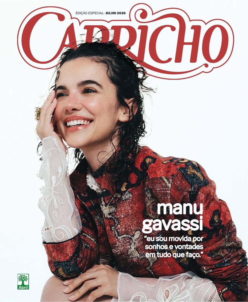 gavassicomunic's tweet photo. E agora, em julho de 2026, a história ganha um novo capítulo.

 Manu estampa a capa da edição impressa de retorno da CAPRICHO, em uma edição que celebra reinvenção, criatividade e a coragem de construir novos caminhos. https://t.co/PJcsBQYKqh