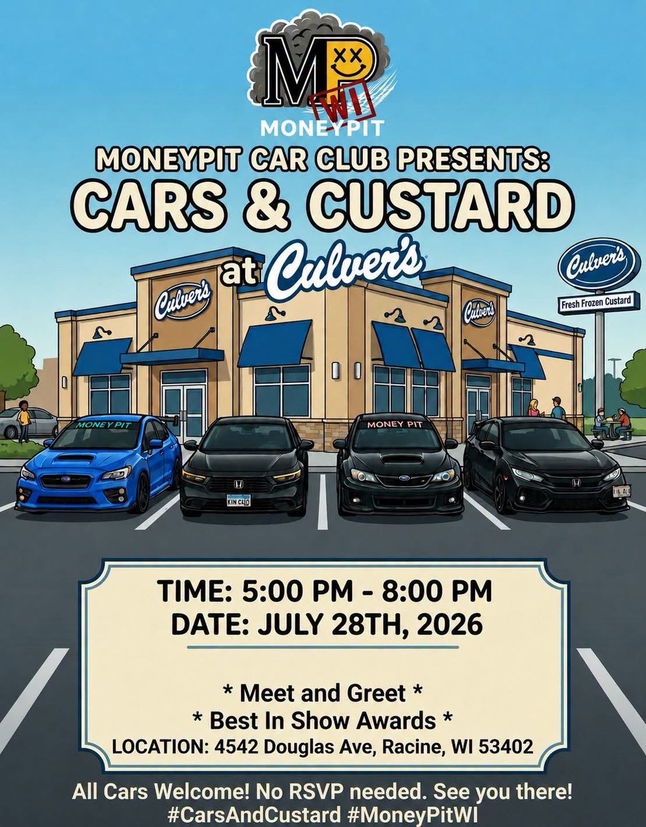 WiscoNightss's tweet photo. Hosted by Moneypit car club 
📍4542 Douglas Ave Racine, WI 53402 
#CarShowWI #wisconsin #racinewi #repost https://t.co/vAb3sw7gHs