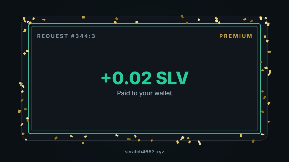 fitnessrebornn's tweet photo. DIDNT KNOW I COULD GET ANTI VAMPIRE PROTECTION 

scratched a free ticket on @scratch4663 → +0.02 SLV 🎟️
https://t.co/SfJtVb5l2h https://t.co/zMmT5bpPoy