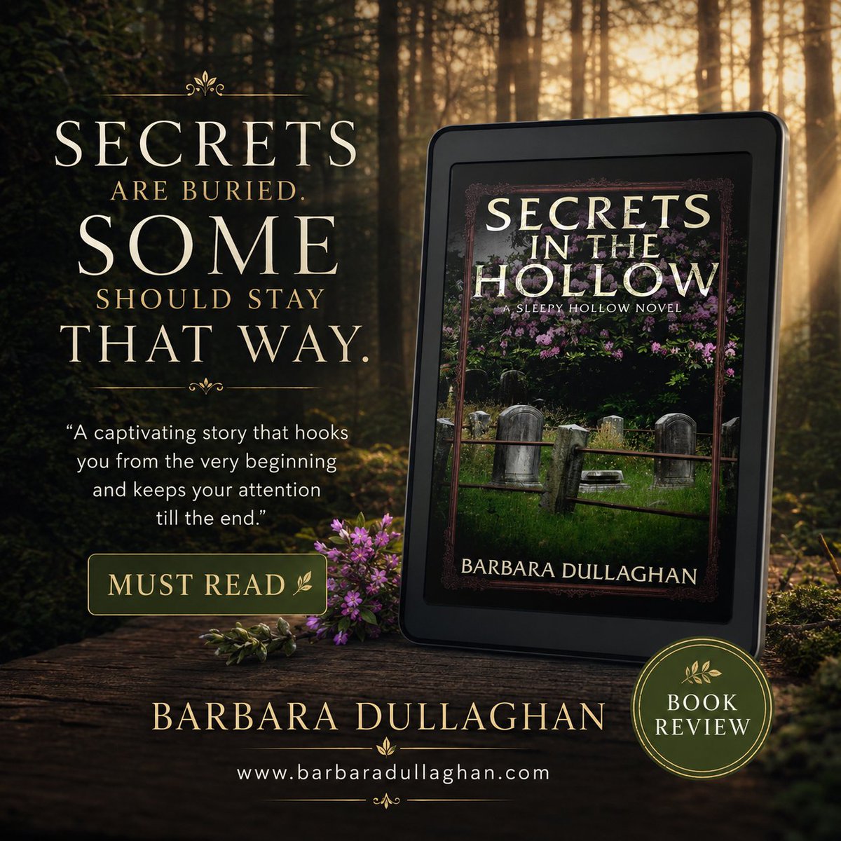 DullaghanBooks's tweet photo. With beautifully developed characters, atmospheric scenes, and storytelling that holds your attention from beginning to end.
Discover more about Barbara Dullaghan and her work at https://t.co/mlqtZWkkP8

#BarbaraDullaghan #SecretsInTheHollow #SleepyHollowNovel #BookRecommendation https://t.co/BAyUUTzifL