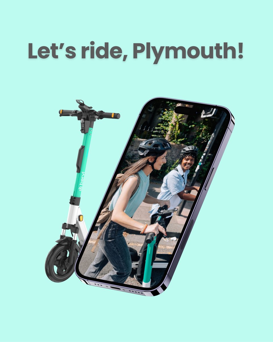 BerylBikes's tweet photo. Plymouth, Beryl e-scooters have officially landed! 🌊🛴 

Download the Beryl app, submit your full or provisional driving licence and be among the first to give them a spin!

Download the Beryl app here: https://t.co/Nq47Ta7qhm

#Plymouth #RidePlymouth #EScooters #NewRideDay https://t.co/lxMKSVD4RB