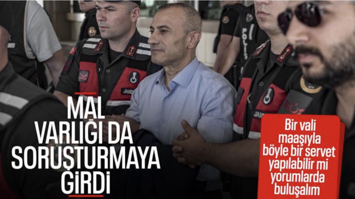 saitcamlica's tweet photo. Cezaevinde olan eski Vali Tuncay Sonel’in zayıflamış ve bitkin resmini görünce aklımdan şu cümleler geçti:

“Milletin emaneti olan makamları kişisel servet edinmek ve pisliklerini örtmek için kullanan herkesin sonu, inşallah, böyle olur…” https://t.co/xVu6SqUfEt