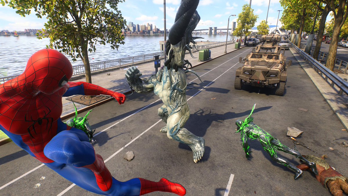 Superpod19's tweet photo. Here are some photos I took with the new costume🤩🤩🤩🤩 #spiderman #brandnewday https://t.co/oCMoc0Np4C